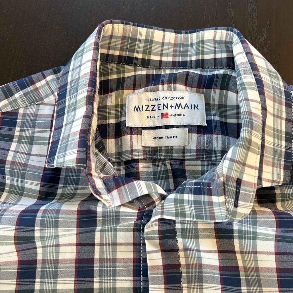 Mizzen and Main Leeward Madras Pattern Shirt - Medium Trim Fit
